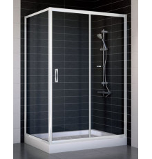 Душевой уголок Vegas Glass ZP+ZPV 120*80 01 01 стекло прозрачное, 120x80, прямоугольный, двери раздвижные