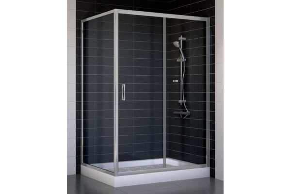 Душевой уголок Vegas Glass ZP+ZPV 120*90 07 01 стекло прозрачное, 120x90, прямоугольный, двери раздвижные