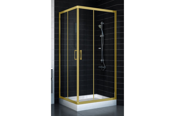Душевой уголок Vegas Glass ZA-F 80*90 09 01 стекло прозрачное, 80x90, прямоугольный, двери раздвижные