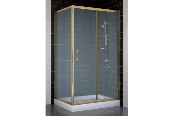 Душевой уголок Vegas Glass ZP+ZPV 100*80 05 10 стекло сатин, 100x80, прямоугольный, двери раздвижные