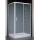 Душевой уголок Vegas Glass ZP+ZPV 100*80 01 02 стекло шиншилла, 100x80, прямоугольный, двери раздвижные