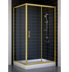 Душевой уголок Vegas Glass ZP+ZPV 100*90 09 01 стекло прозрачное, 100x90, прямоугольный, двери раздвижные
