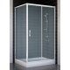 Душевой уголок Vegas Glass ZP+ZPV 100*90 01 10 стекло сатин, 100x90, прямоугольный, двери раздвижные