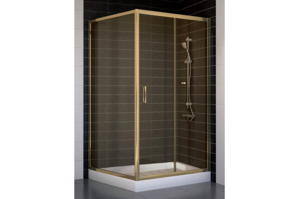 Душевой уголок Vegas Glass ZP+ZPV 100*100 05 05 стекло бронза, 100x100, квадратный, двери раздвижные