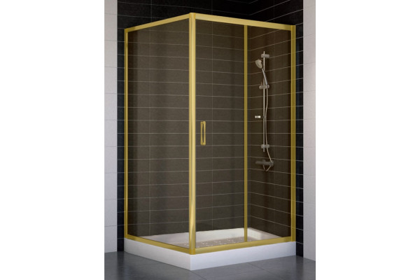 Душевой уголок Vegas Glass ZP+ZPV 100*100 09 05 стекло бронза, 100x100, квадратный, двери раздвижные