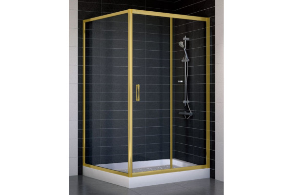 Душевой уголок Vegas Glass ZP+ZPV 110*100 09 01 стекло прозрачное, 110x100, прямоугольный, двери раздвижные