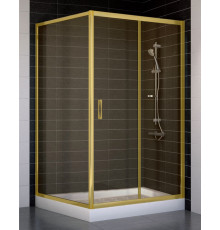 Душевой уголок Vegas Glass ZP+ZPV 110*100 09 05 стекло бронза, 110x100, прямоугольный, двери раздвижные