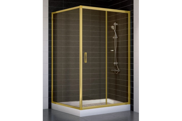 Душевой уголок Vegas Glass ZP+ZPV 110*100 09 05 стекло бронза, 110x100, прямоугольный, двери раздвижные