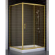 Душевой уголок Vegas Glass ZP+ZPV 110*100 09 05 стекло бронза, 110x100, прямоугольный, двери раздвижные