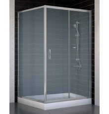 Душевой уголок Vegas Glass ZP+ZPV 110*100 07 10 стекло сатин, 110x100, прямоугольный, двери раздвижные
