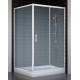 Душевой уголок Vegas Glass ZP+ZPV 110*100 01 02 стекло шиншилла, 110x100, прямоугольный, двери раздвижные