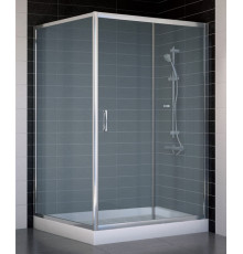 Душевой уголок Vegas Glass ZP+ZPV 120*100 08 10 стекло сатин, 120x100, прямоугольный, двери раздвижные