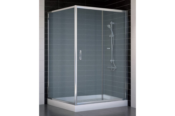 Душевой уголок Vegas Glass ZP+ZPV 120*100 08 10 стекло сатин, 120x100, прямоугольный, двери раздвижные