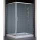 Душевой уголок Vegas Glass ZP+ZPV 120*100 08 10 стекло сатин, 120x100, прямоугольный, двери раздвижные