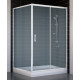 Душевой уголок Vegas Glass ZP+ZPV 120*100 01 10 стекло сатин, 120x100, прямоугольный, двери раздвижные