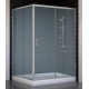 Душевой уголок Vegas Glass ZP+ZPV 130*100 07 10 стекло сатин, 130x100, прямоугольный, двери раздвижные