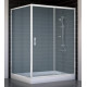 Душевой уголок Vegas Glass ZP+ZPV 140*100 01 10 стекло сатин, 140x100, прямоугольный, двери раздвижные