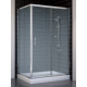 Душевой уголок Vegas Glass ZP+ZPV 110*80 08 02 стекло шиншилла, 110x80, прямоугольный, двери раздвижные