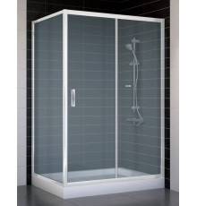 Душевой уголок Vegas Glass ZP+ZPV 120*80 01 10 стекло сатин, 120x80, прямоугольный, двери раздвижные