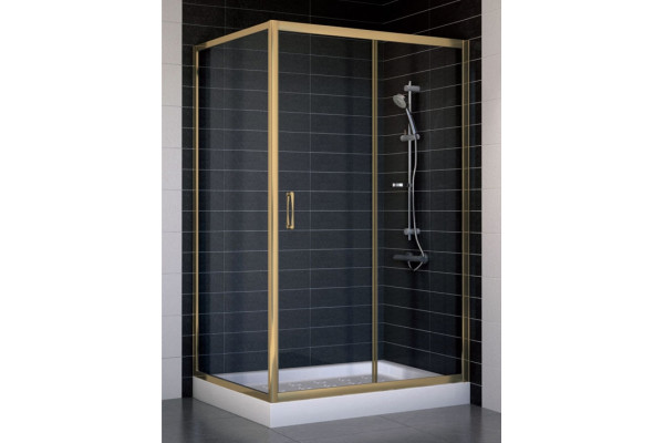 Душевой уголок Vegas Glass ZP+ZPV 110*90 05 01 стекло прозрачное, 110x90, прямоугольный, двери раздвижные