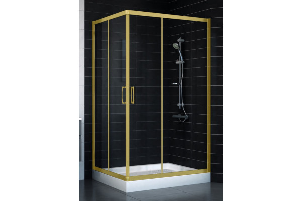Душевой уголок Vegas Glass ZA-F 90*110 09 01 стекло прозрачное, 90x110, прямоугольный, двери раздвижные