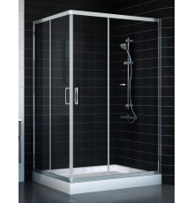 Душевой уголок Vegas Glass ZA-F 0120*100 08 01 стекло прозрачное, 100x120, прямоугольный, двери раздвижные