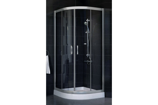 Душевой уголок Vegas Glass ZS 0090 07 01 стекло прозрачное, 90, четверть круга, двери раздвижные