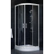 Душевой уголок Vegas Glass ZS 0080 01 01 стекло прозрачное, 80, четверть круга, двери раздвижные