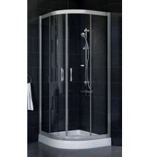 Душевой уголок Vegas Glass ZS-F 80*90 07 01 стекло прозрачное, 80х90, четверть круга, двери раздвижные