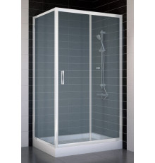 Душевой уголок Vegas Glass ZP+ZPV 100*70 01 10 стекло сатин, 100x70, прямоугольный, двери раздвижные