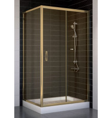 Душевой уголок Vegas Glass ZP+ZPV 100*80 05 05 стекло бронза, 100x80, прямоугольный, двери раздвижные