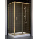 Душевой уголок Vegas Glass ZP+ZPV 100*80 05 05 стекло бронза, 100x80, прямоугольный, двери раздвижные