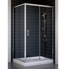 Душевой уголок Vegas Glass ZP+ZPV 100*90 08 01 стекло прозрачное, 100x90, прямоугольный, двери раздвижные