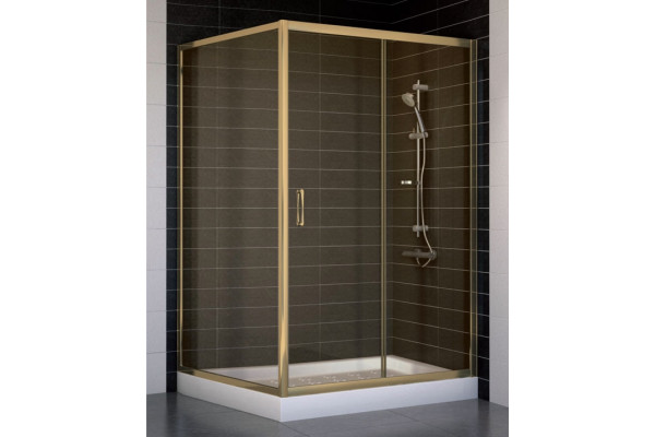 Душевой уголок Vegas Glass ZP+ZPV 120*100 05 05 стекло бронза, 120x100, прямоугольный, двери раздвижные