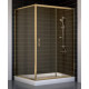 Душевой уголок Vegas Glass ZP+ZPV 120*100 05 05 стекло бронза, 120x100, прямоугольный, двери раздвижные