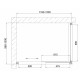 Душевой уголок Vegas Glass ZP+ZPV 120*100 05 05 стекло бронза, 120x100, прямоугольный, двери раздвижные