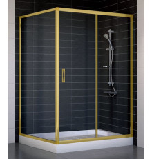 Душевой уголок Vegas Glass ZP+ZPV 130*100 09 01 стекло прозрачное, 130x100, прямоугольный, двери раздвижные