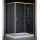 Душевой уголок Vegas Glass ZP+ZPV 130*100 09 01 стекло прозрачное, 130x100, прямоугольный, двери раздвижные