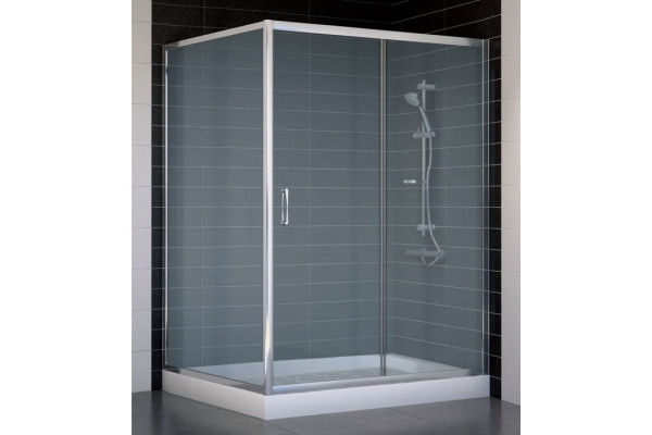Душевой уголок Vegas Glass ZP+ZPV 140*100 08 10 стекло сатин, 140x100, прямоугольный, двери раздвижные