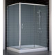 Душевой уголок Vegas Glass ZP+ZPV 140*100 08 10 стекло сатин, 140x100, прямоугольный, двери раздвижные