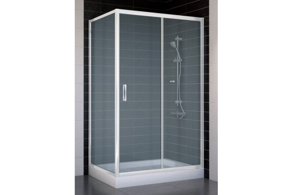 Душевой уголок Vegas Glass ZP+ZPV 110*70 01 10 стекло сатин, 110x70, прямоугольный, двери раздвижные