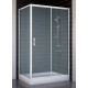 Душевой уголок Vegas Glass ZP+ZPV 110*70 01 10 стекло сатин, 110x70, прямоугольный, двери раздвижные