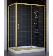 Душевой уголок Vegas Glass ZP+ZPV 130*70 09 01 стекло прозрачное, 130x70, прямоугольный, двери раздвижные