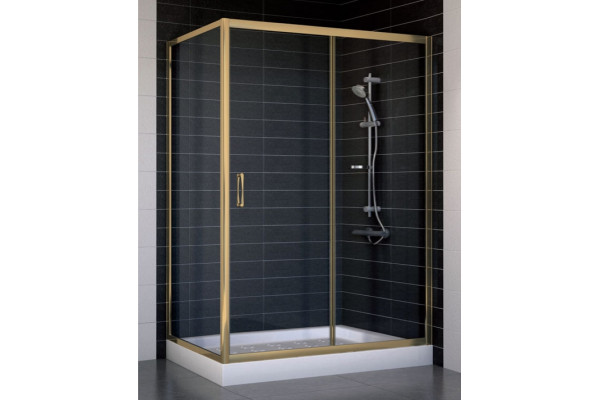 Душевой уголок Vegas Glass ZP+ZPV 130*70 05 01 стекло прозрачное, 130x70, прямоугольный, двери раздвижные