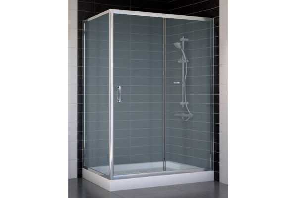 Душевой уголок Vegas Glass ZP+ZPV 130*70 08 10 стекло сатин, 130x70, прямоугольный, двери раздвижные