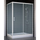 Душевой уголок Vegas Glass ZP+ZPV 130*70 01 10 стекло сатин, 130x70, прямоугольный, двери раздвижные