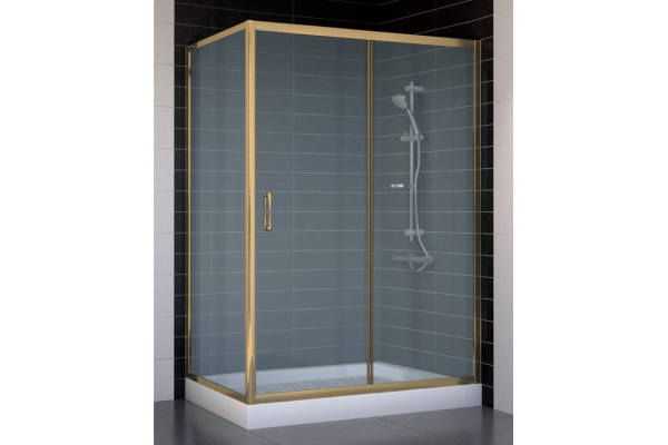 Душевой уголок Vegas Glass ZP+ZPV 130*70 05 10 стекло сатин, 130x70, прямоугольный, двери раздвижные