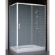 Душевой уголок Vegas Glass ZP+ZPV 130*70 01 02 стекло шиншилла, 130x70, прямоугольный, двери раздвижные