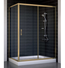 Душевой уголок Vegas Glass ZP+ZPV 140*70 05 01 стекло прозрачное, 140x70, прямоугольный, двери раздвижные