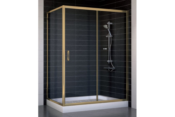 Душевой уголок Vegas Glass ZP+ZPV 140*70 05 01 стекло прозрачное, 140x70, прямоугольный, двери раздвижные